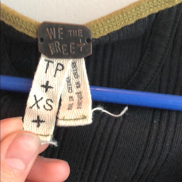 Free People Black Top - Picture 2 of 2